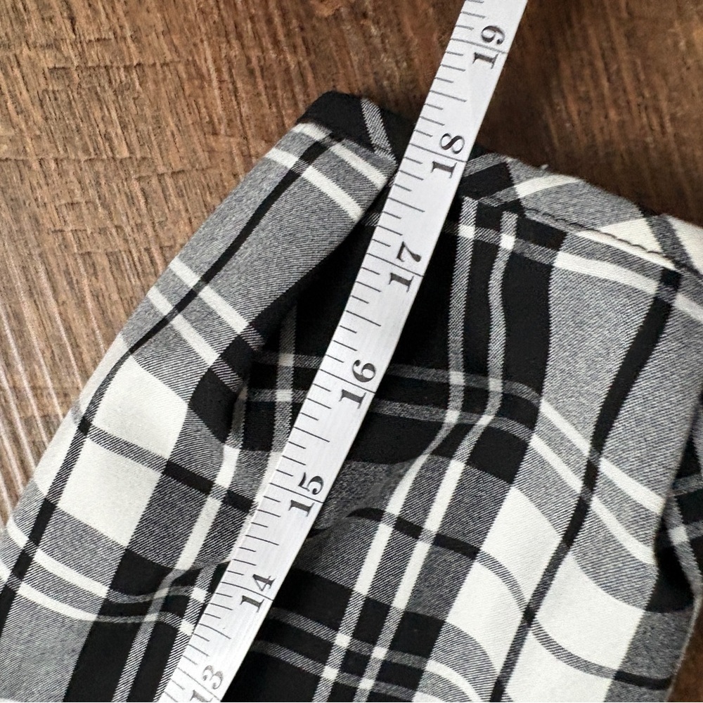 MANGO MNG Casual black & white checked midi dress button down front NWOT sz S - Picture 14 of 14